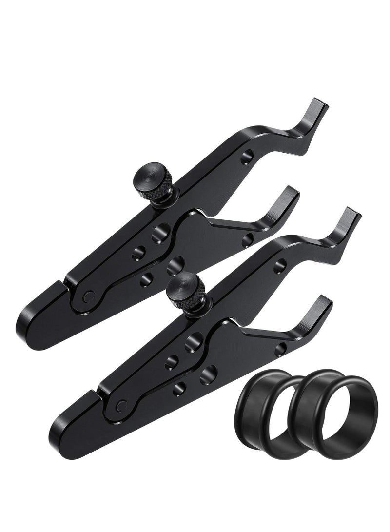 Y&D 2 PCS Throttle Lock, Motorcycle Universal Assist Wrist/Hand Grip Lock Clamp with Silicone Ring Protect Fits Most Any Bike Durable Lightweight Aluminum Alloy  - Image 1