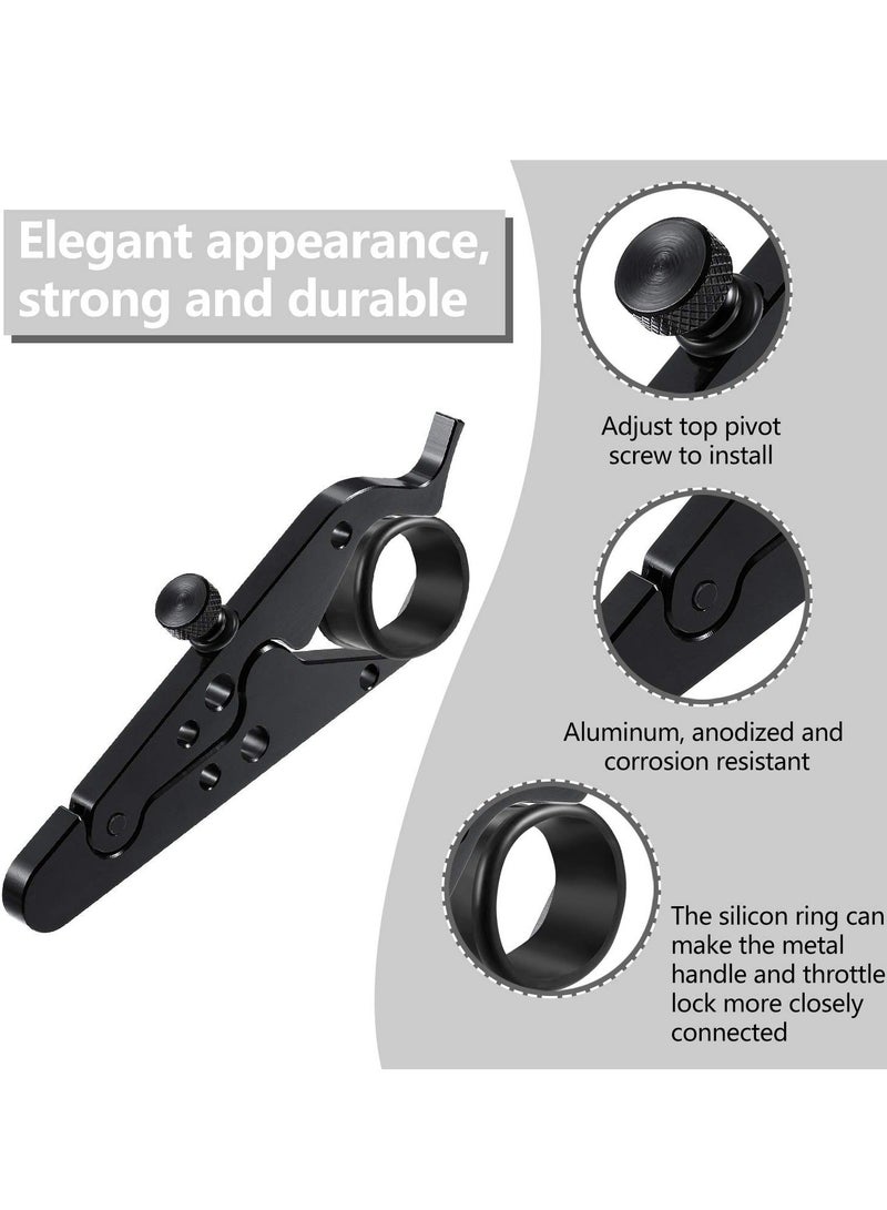 Y&D 2 PCS Throttle Lock, Motorcycle Universal Assist Wrist/Hand Grip Lock Clamp with Silicone Ring Protect Fits Most Any Bike Durable Lightweight Aluminum Alloy  - Image 3