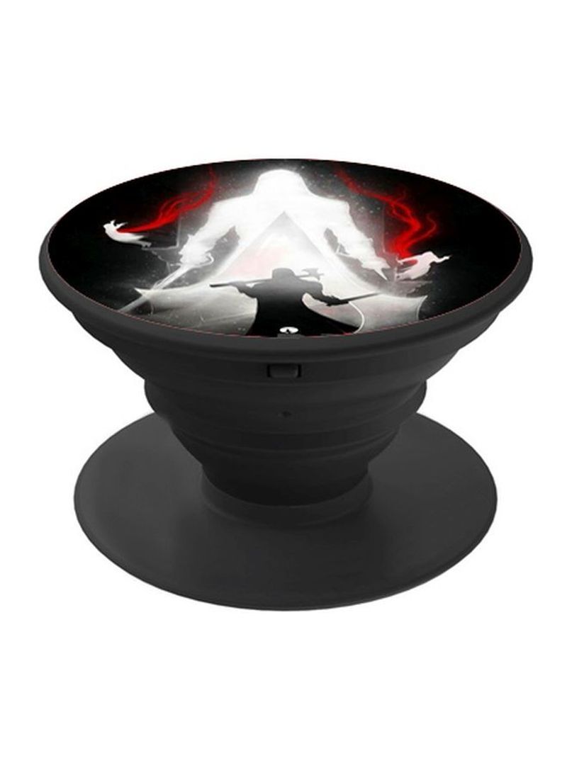 RKN Printed Pop Up Phone Grip Black/White/Red - Image 1