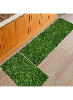 Angel city Bath Kitchen Floor Mat Antiskid Green 40X60cm  - Image 3