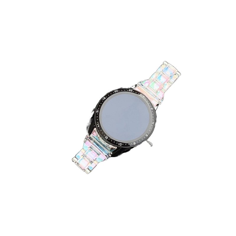 سوار ساعة ذكية متوافق مع Samsung Galaxy Watch 4 بملاءمة قابلة للتعديل وحزام بديل باللون أسود قابل للتعديل - Image 4