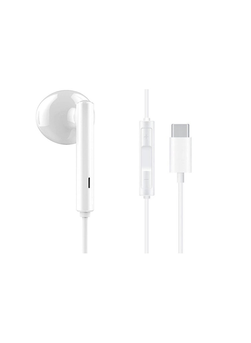 HUAWEI CM33 Type-C Wired In-Ear Headphones With Mic White - Image 3