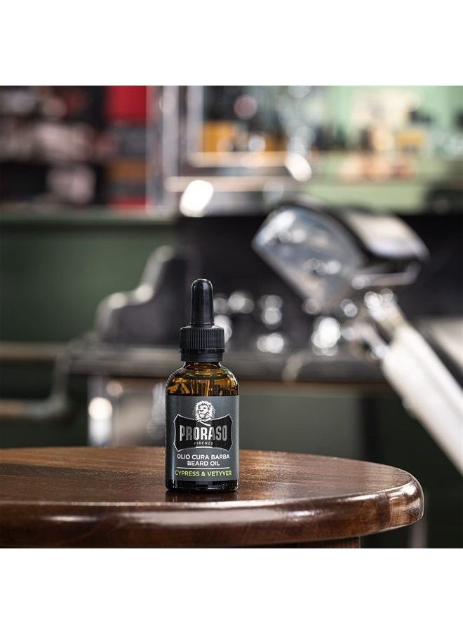 proraso - Beard Oil - Cypress and Vetyver, 1 Fl Oz - Image 1