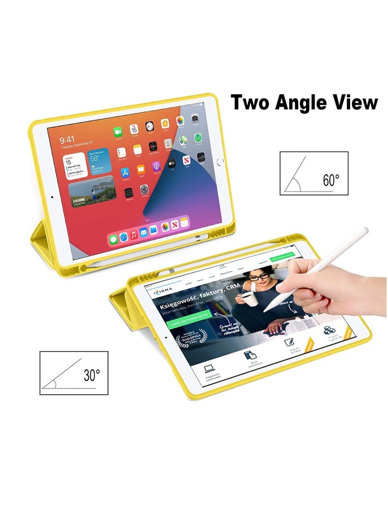 ELTRAZONE iPad 9th/8th/7th Generation case (2021/2020/2019) iPad 10.2-Inch Case with Pencil Holder [Sleep/Wake] Slim Soft TPU Back Smart Magnetic Stand Protective Cover Cases - Image 4