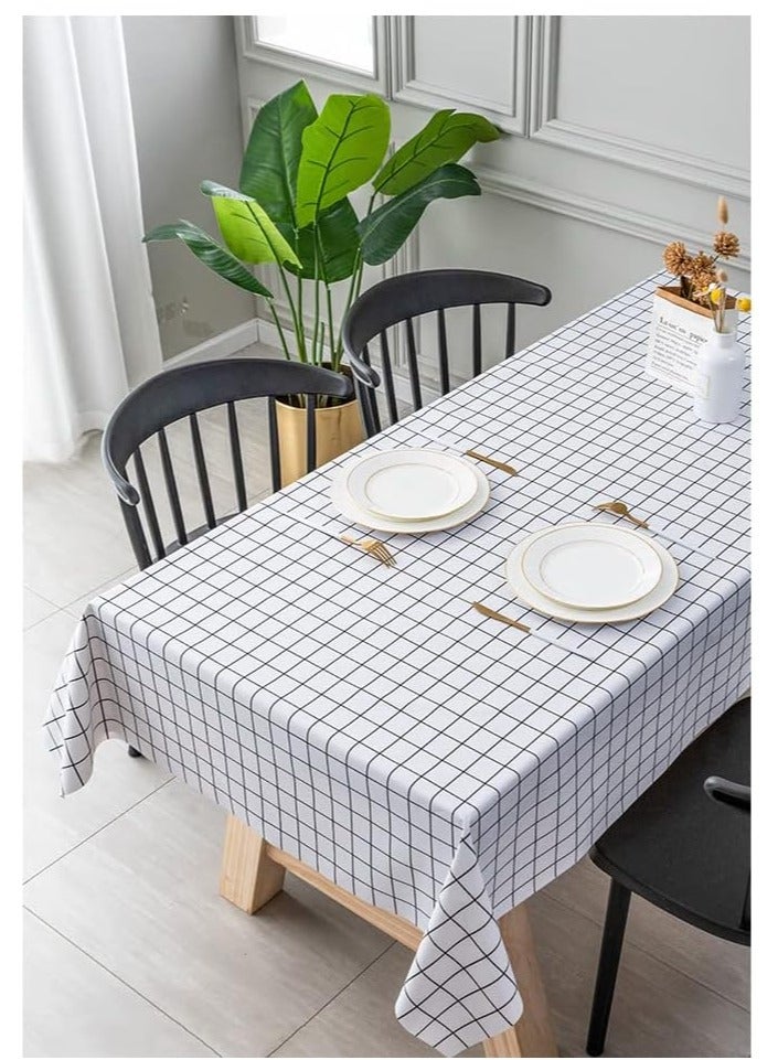 Anna Minimalist Home Dining Table Desk Decor Waterproof Oil-Resistant Easy-Clean PVC Tablecloth - Image 3