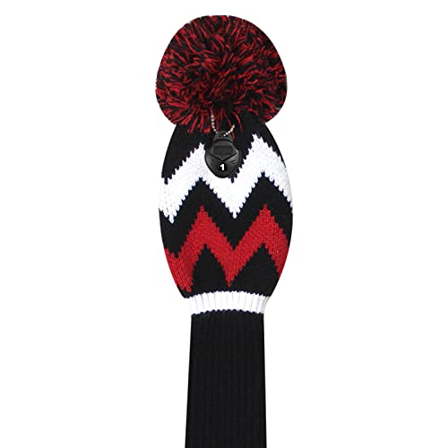 Scott Edward Knit Golf Club Cover for Woods and Driver Set of 5 Head Covers Protect Driver Wood(460cc) 1 Fairway Wood2 and Hybrid/UT2 with Rotating Club Number Tags - Image 4