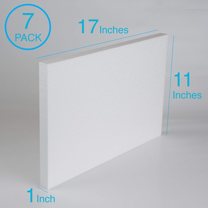 SilverlakeLLC Silverlake 11x17x1 Craft Foam Boards for Styrofoam Sheet Projects (7-Pack) - Image 3