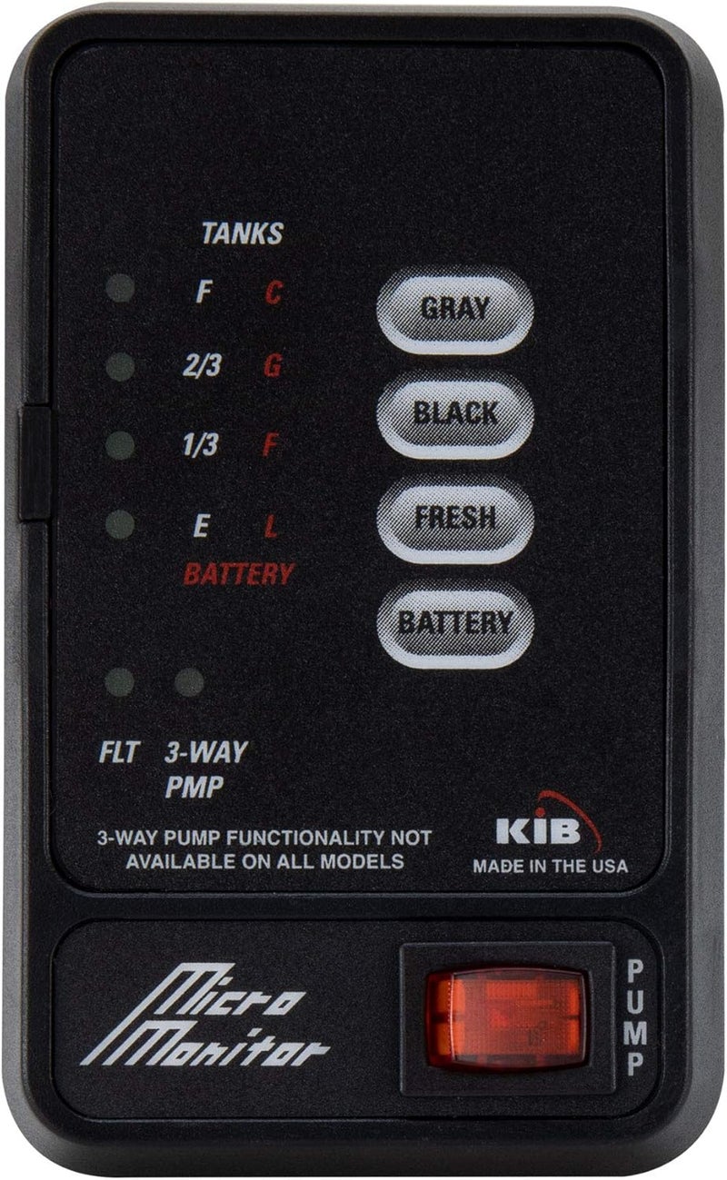 RecPro RV Tank Sensor Monitor Panel M21 | KIB Replacement | Panel Only | Fresh Water or Holding Tank Level Sensor (Black) - Image 3