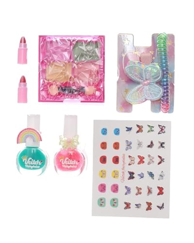 Little Makeup Artist Professional Makeup Set with Real Mirror Palettes and Brushes for Safe Glamorous Transformations - Multicolor - Image 2