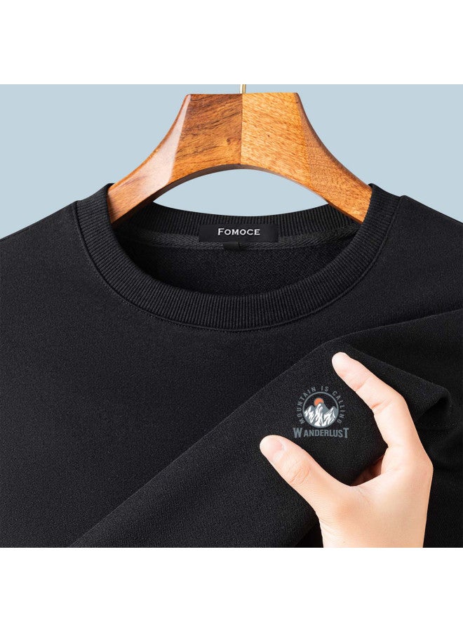 Fomoce men's Fleece Hoodie - Casual, Warm & Comfortable Knit Long Sleeve Pullover - Image 3