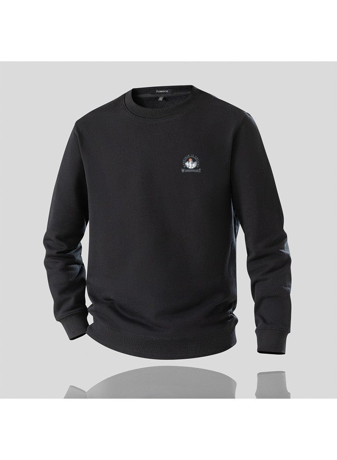 Fomoce men's Fleece Hoodie - Casual, Warm & Comfortable Knit Long Sleeve Pullover - Image 4