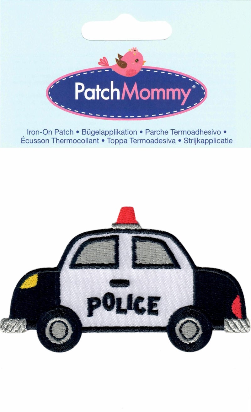 PatchMommy Police Car Patch, Iron On/Sew On - Appliques for Kids Children - Image 3