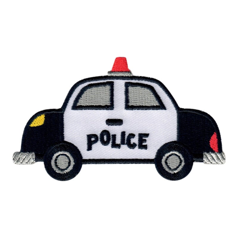 PatchMommy Police Car Patch, Iron On/Sew On - Appliques for Kids Children - Image 5