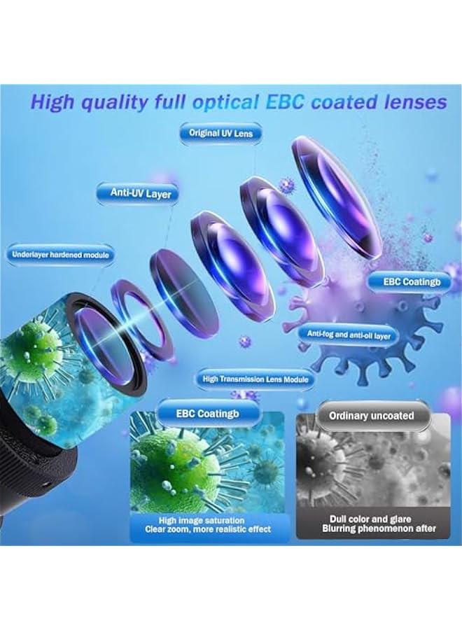 Arabest Compound Trinocular Microscope, 40X-5000X Magnification, Research Grade Professional Microscope with USB Camera and Mechanical Stage, Microscope for Adults - Image 4