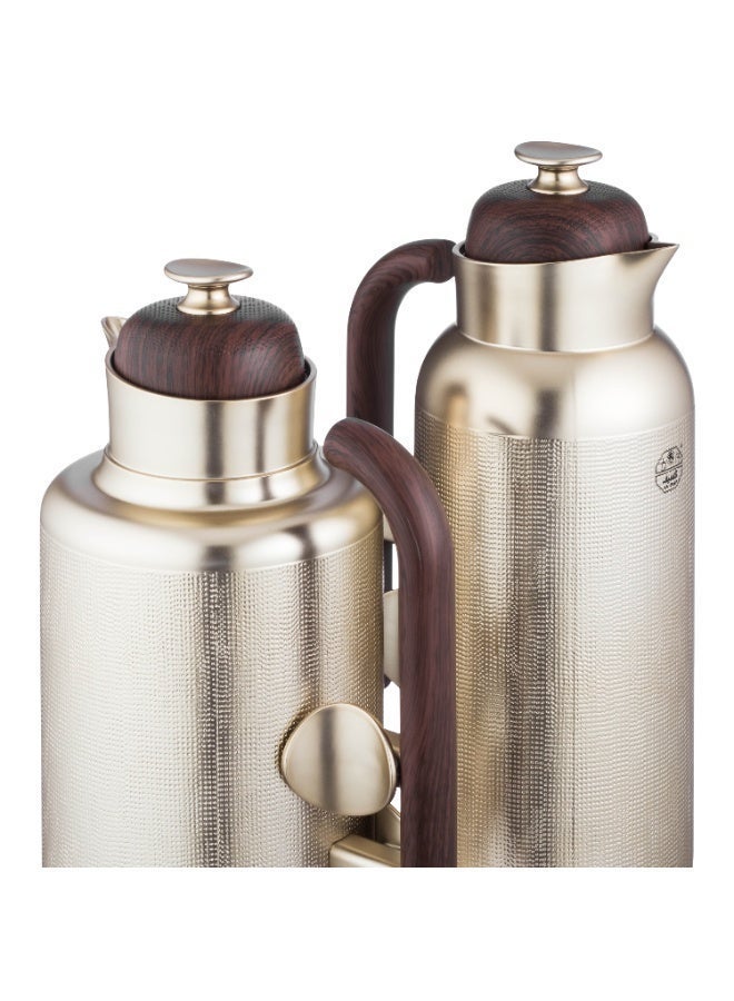 Alsaif ✨ Sandra Gold & Wood Thermos Set – by Alsaif | Warm Elegance in Every Detail ✨ - Image 4