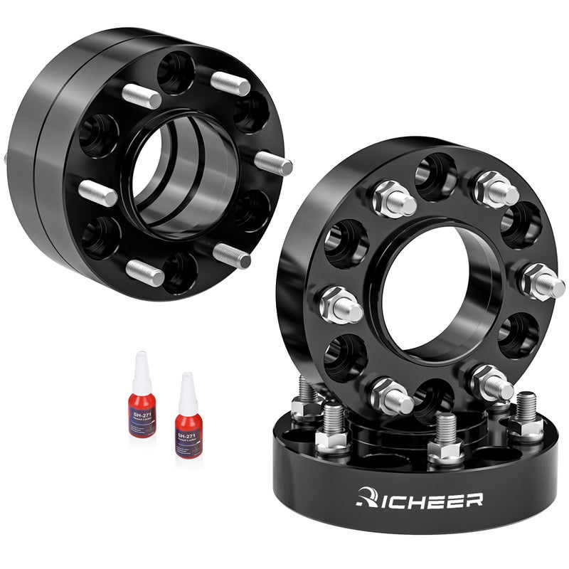 Richeer 15 6x55 Hub Centric Wheel Spacer for Sierra Silverado 1500 6x1397mm Wheel Spacers with 14x15 Studs 781mm Bore for Tahoe Avalanche 1500 Suburban Escalade Express Yukon