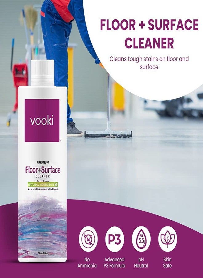 Vooki Ecofriendly Hard Stains Removal Spray, Floor & Surface Cleaner, Toilet Bowl Cleaner, Home and Commercial Use - (500ml Each) (Hard stain, Toilet bowl & Floor Cleaner) - Image 4