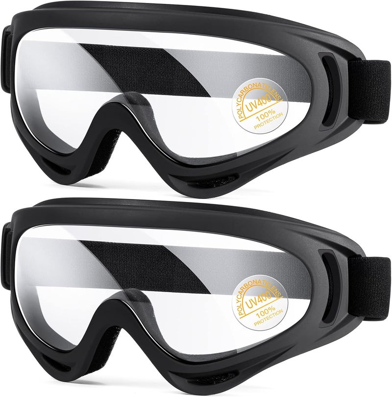 MAMBAOUT Kids Motorcycle Goggles - 2-Pack Dirt Bike Off-Road Racing Goggles for Boys & Girls - Image 1