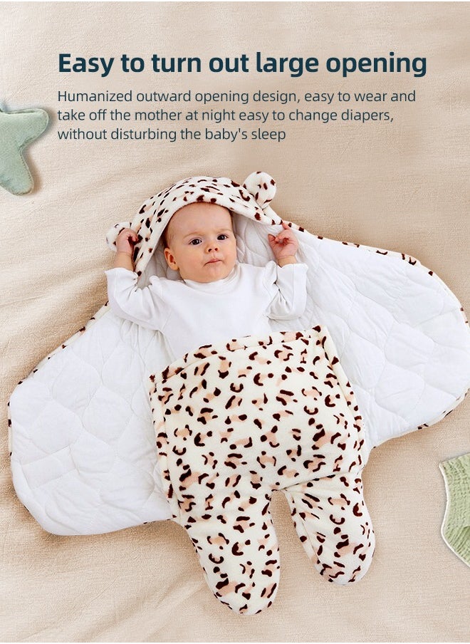 Soft Touch Baby Sleeping Bag Leg Split Anti-Kicking Baby Swaddle Newborn Wearable Blanket Toddler Sleeping Sack for 0-6 Months  - Image 4