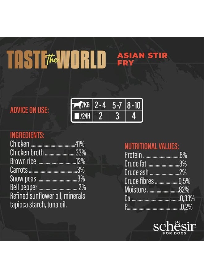 شيسر سشيزير تذوق العالم طعام كامل للكلاب - قلاية آسيوية 8x150غ (8 علب) - Image 4