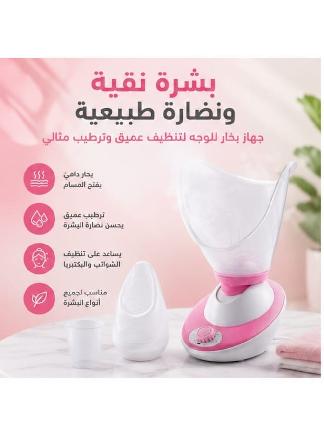 Like a home sauna and steam device for cleaning the skin. The warm steam helps open up pores deeply and removes dirt, oils, and accumulated makeup residue. - Image 2