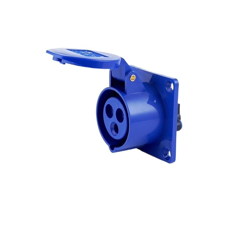 Industrial Socket Connector Coupler 3 core 4 5 16A/32A Waterproof Aviation Male and Female Docking(3 core 32A Concealed Socket) - Image 1