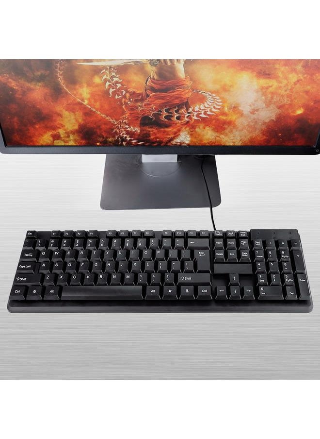 Thoraya - 104 Keys Wired Mechanical USB Game Mute Gaming Mechanical Keyboard for Win/Mac PC Desktop - Image 1
