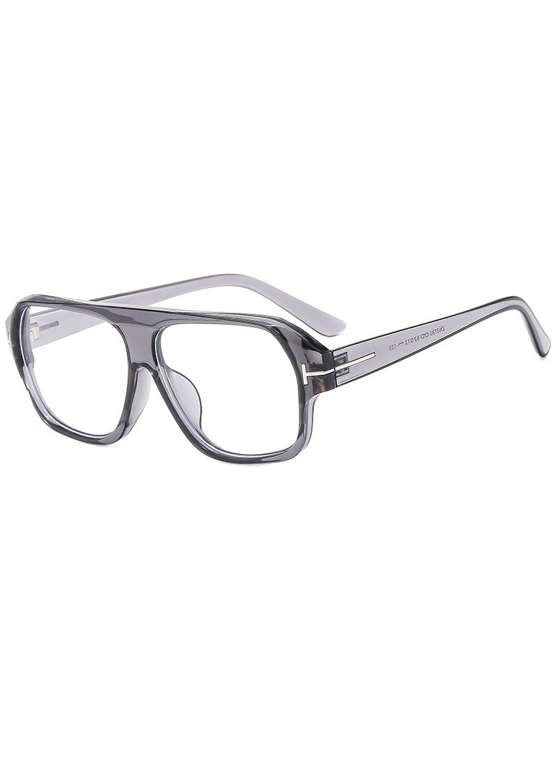 Generic Vintage European Style Sunglasses for Women C9 transparent gray and white film anti-blue light 