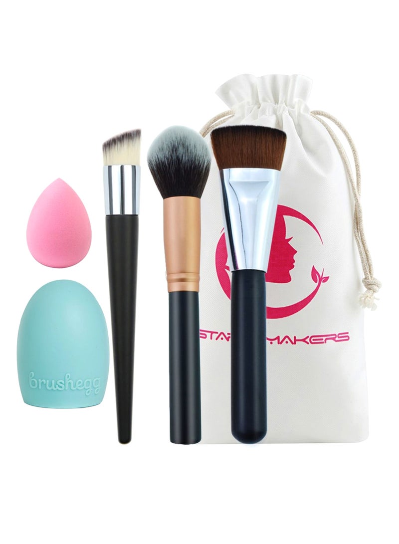 3-Piece Makeup Tools Set Multicolour - Image 1