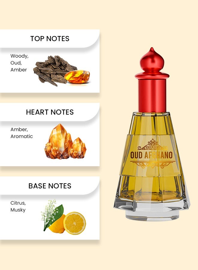 أتلانتيك عود أفغانو 25 مل خلاصة زيتية مكثفة برائحة الخشب العميق ورائحة الحمضيات المشرقة - Image 2