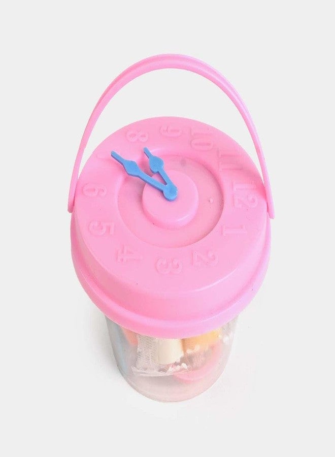 Kalra Magic Multi-Color Soft Clay Bucket for Kids 12 Bright Colors in Resealable Container with Handle Pink Pack 1 - Image 4