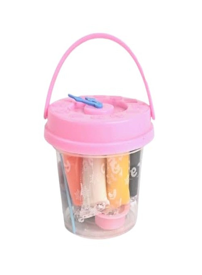 Kalra Magic Multi-Color Soft Clay Bucket for Kids 12 Bright Colors in Resealable Container with Handle Pink Pack 1 - Image 5