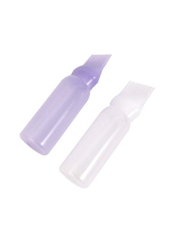 LAWAZIM Hair Dyeing Bottle with Comb -2 Piece 160ml– Refillable Plastic Oil Root Comb Applicator with Comb & Scale – Assorted Colors Sent Randomly (Color Not Selectable) – For Dye, Oil & Root Touch-Up - Image 3