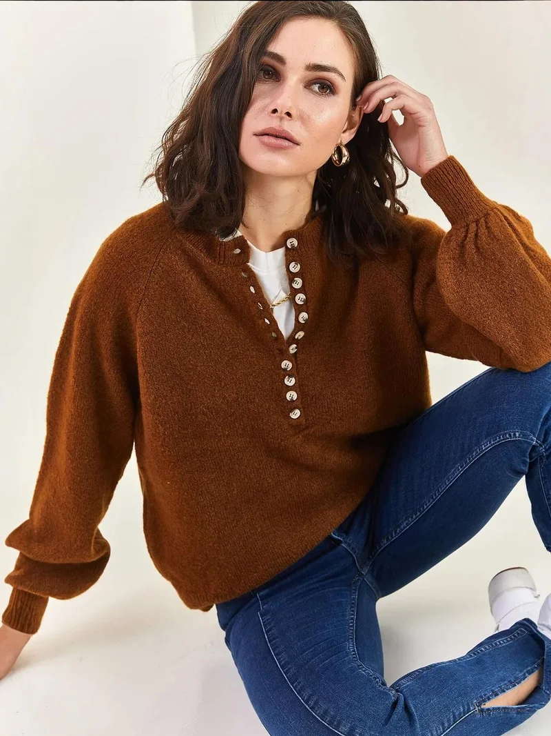 بيانكو لوتشي بلوفر محبوك مخطط من لوتشي