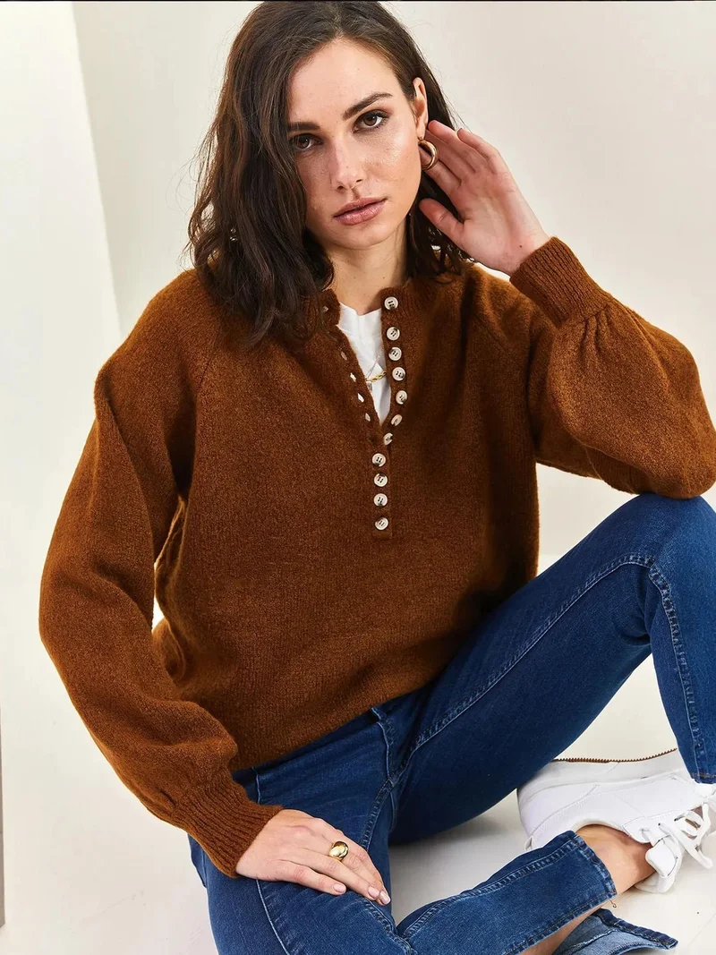 بيانكو لوتشي بلوفر محبوك مخطط من لوتشي