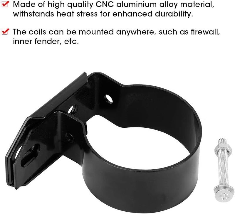 klarako Ignition Coil Bracket, Original Automotive Performance Ignition Coils Bracket for Ford Mustang F150 260 289 302 351W 351C 400(black) - Image 3