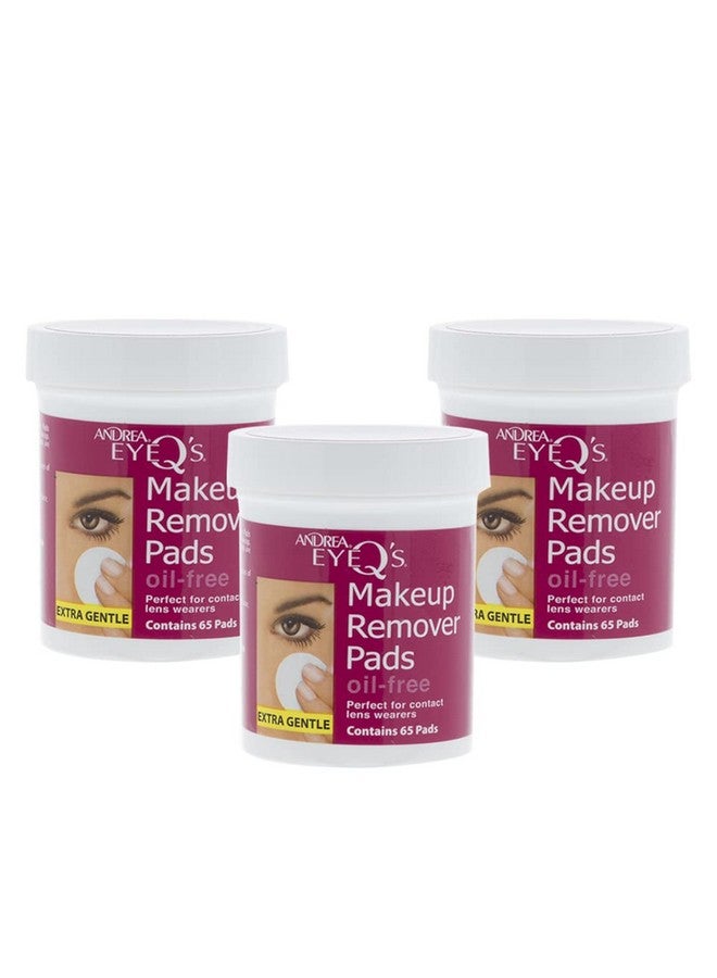 Andrea Eye Q's Oil-free Eye Makeup Remover Pads, 65-Count (Pack of 3) - Image 1