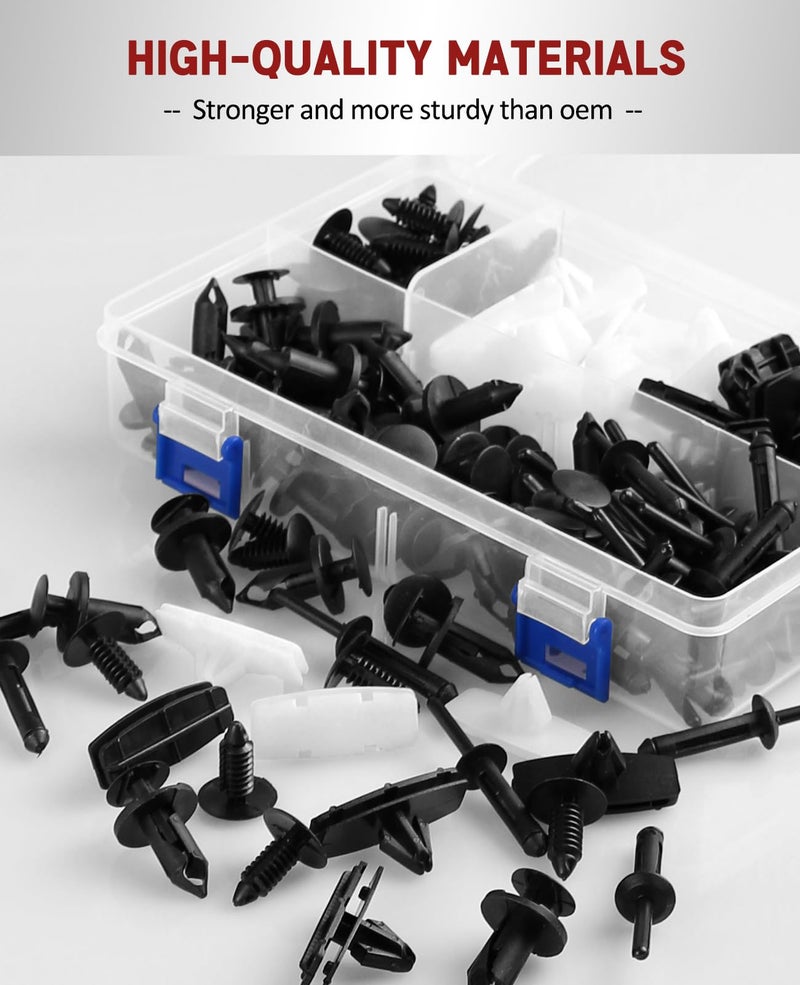 UNIGT 6 in 1 Wrangler Fender Flare Clips, UNIGT Fastener Retainer Clips Compatible with 2007-2024 Jeep Wrangler JK JL & 2005-2010 Grand Cherokee Liberty Plastic Bumper Rivets - Push Type - Image 2