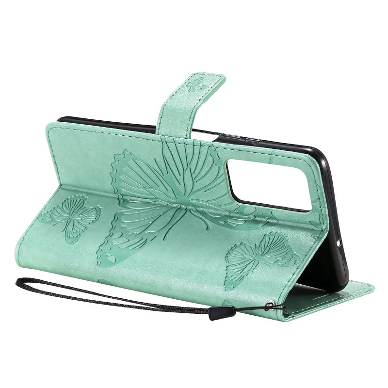 HuHa Protective Cover For Huawei Honor Play4 / Maimang 9 3D Butterflies Embossing Pattern Horizontal Flip Leather Case with Holder & Card Slot & Wallet(Green) - Image 5