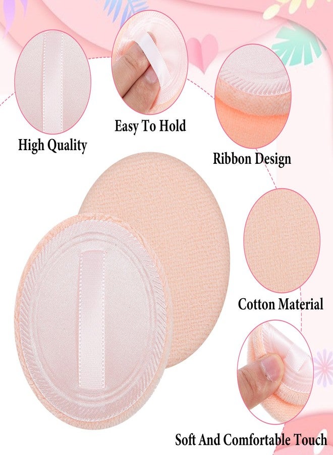 WJIAAA 12 Pcs Powder Pad for Face, 2.36" Soft Makeup Pads for Pressed Loose Body Powder, 7mm Thick(Beige) - Image 2