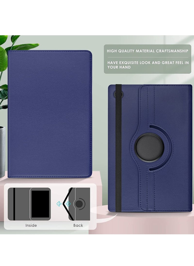 Case Compatible with Galaxy Tab A8 10.5" Case (SM-X200/X205/X207), Galaxy Tab A8 Case 10.5 inch,Auto Sleep/Wake 360° Rotating Stand Folio Leather Case for Tab A8 2022 (Dark blue) - Image 2