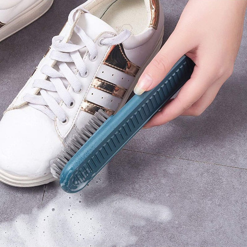 Selaurel Cleaning Brush Soft Bristle Brush Laundry Scrub Brush Clothes Underwear Shoes Scrubbing Brush, Easy to Grip Household Cleaning Brushes Tool for Countertops Bathtubs (Blue) - Image 3