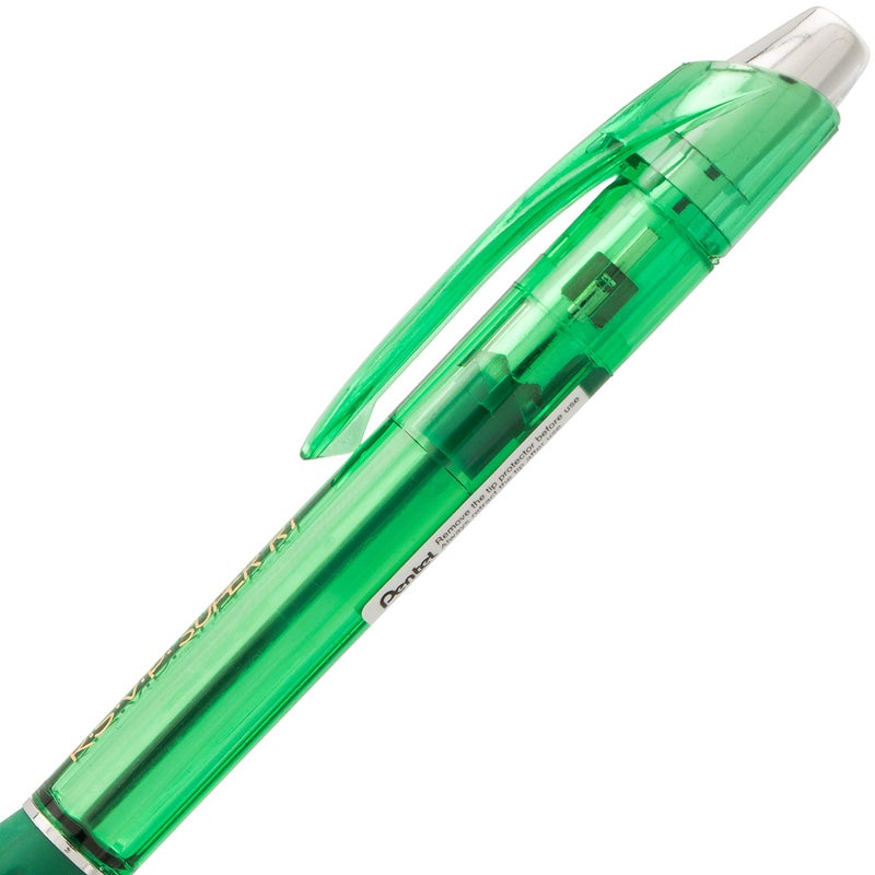 Pentel قلم حبر جاف بنتل RSVP سوبر RT، (1.0 مم) خط متوسط، حبر أخضر، عبوة من 2 (BX480BP2D) - Image 3