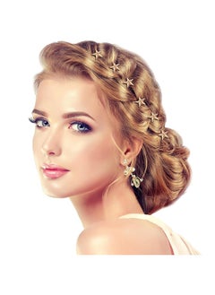 HS Star Hair Clips, 20 Pieces Star Spiral Hair Pins, Vintage Star Bridal Hair Pins, Star Swirl Hair Twists Coils Hair Clip, Bridal Hair Pins Wedding Hair Accessories For Women Ladies  - Image 4
