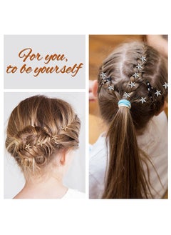 HS Star Hair Clips, 20 Pieces Star Spiral Hair Pins, Vintage Star Bridal Hair Pins, Star Swirl Hair Twists Coils Hair Clip, Bridal Hair Pins Wedding Hair Accessories For Women Ladies  - Image 3