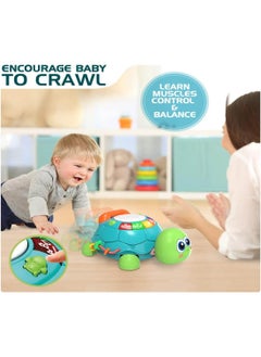 General Baby Toys 6 to 12 Months, Musical Turtle Crawling Baby Toys for 12-18 Months, Early Learning Educational Toy with Light  Sound, Birthday Toy for Infant Toddler Boy Girl 7 8 9 10 11 month 1-2 Year Old  - Image 3