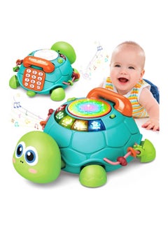 General Baby Toys 6 to 12 Months, Musical Turtle Crawling Baby Toys for 12-18 Months, Early Learning Educational Toy with Light  Sound, Birthday Toy for Infant Toddler Boy Girl 7 8 9 10 11 month 1-2 Year Old  - Image 1