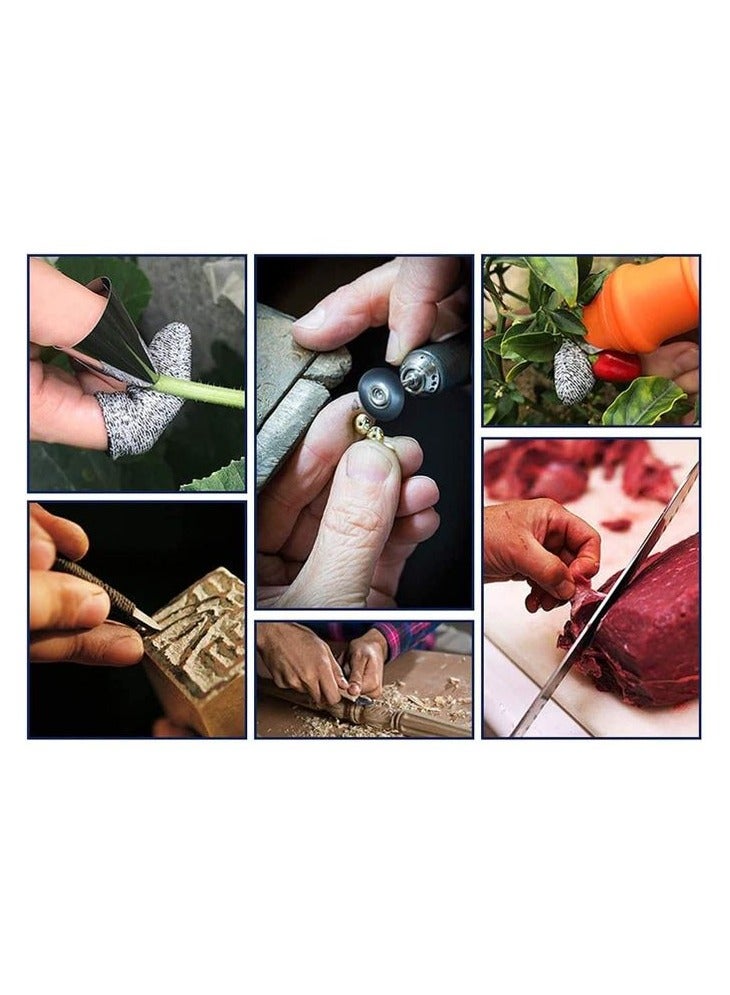 5 PCS Finger Cots Finger Cut Resistant Finger Protectors For Kitchen, Work, Sculpture, Anti-Slip - Image 5