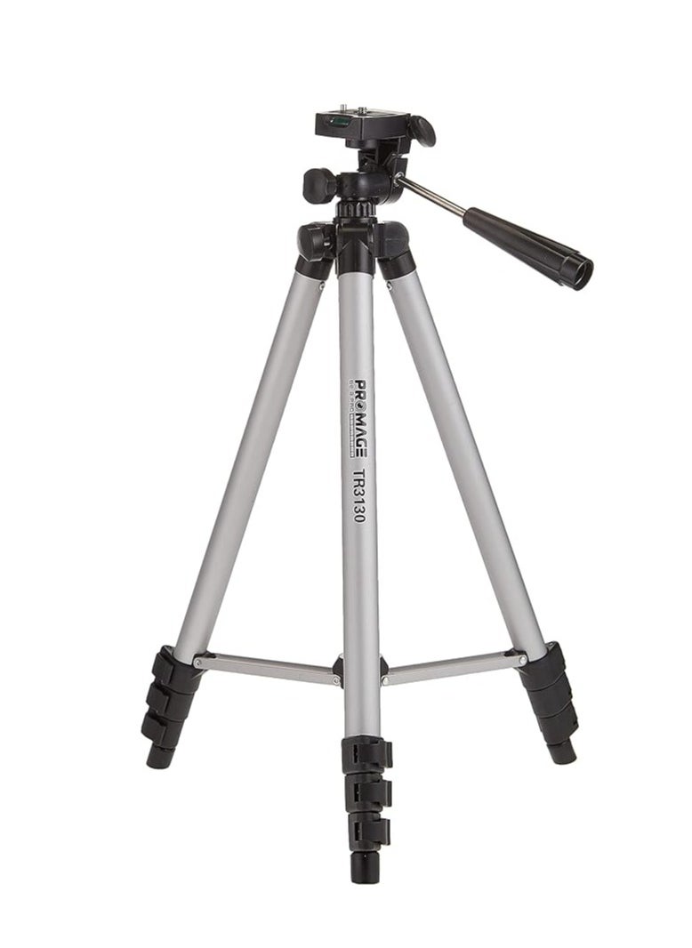 PROMAGE TR3130 Tripod for Digital & Camcorder Cameras | Lightweight, Adjustable Tripod for Photography & Video Recording | Black  - Image 1