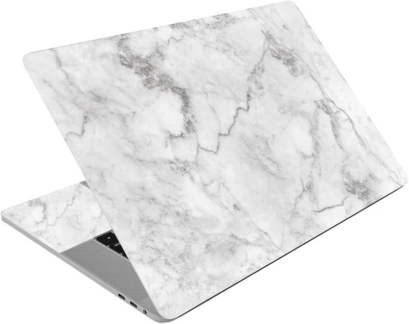 AORTDES 15 15.4 15.6 Inches Laptop Skin Sticker Universal 12.1 13 13.3 14 Inches Netbook Skin Sticker Reusable Notebook PC Personalized Art Protector Decal Cover by (White Marble) - Image 1